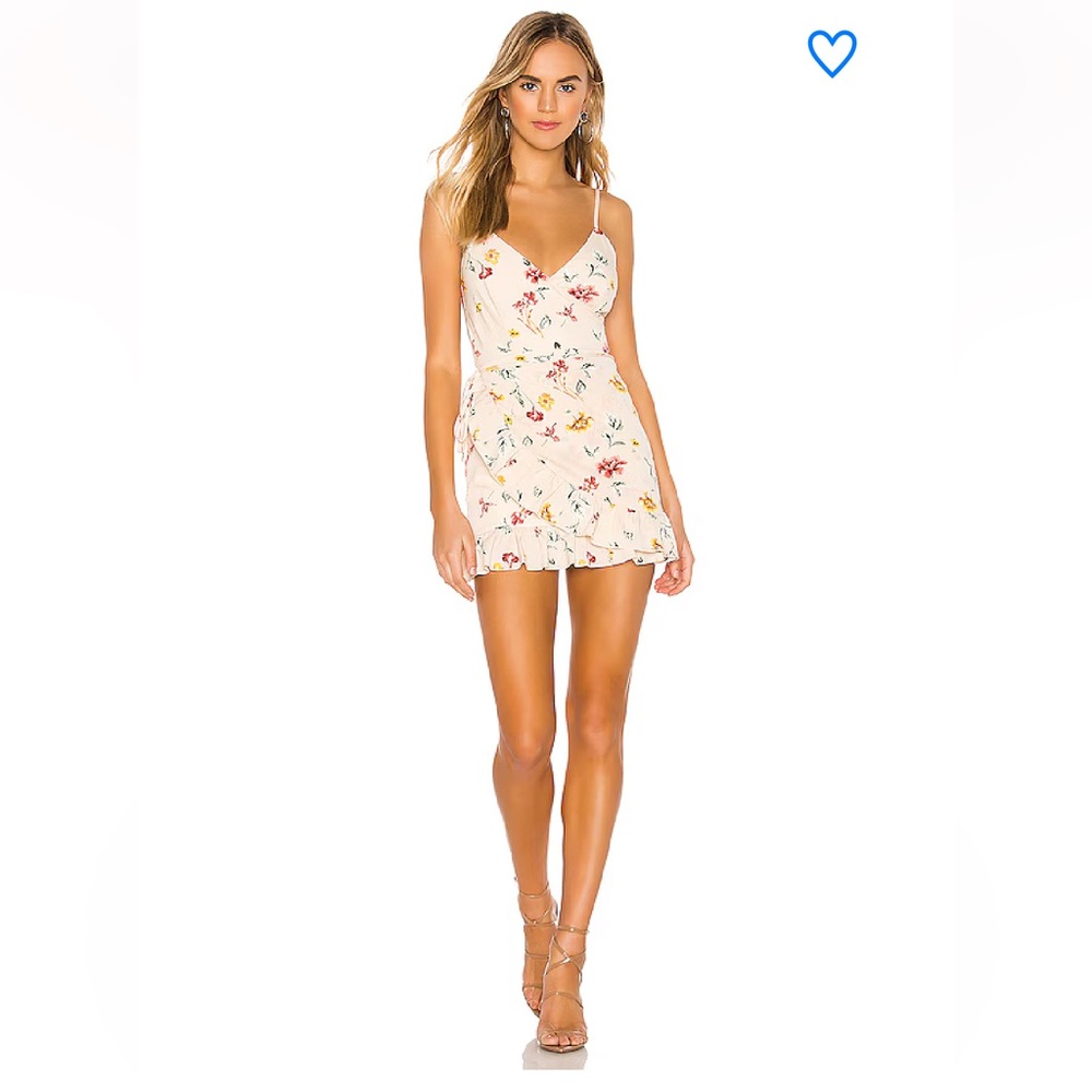superdown Floral Mini Dress in Cream